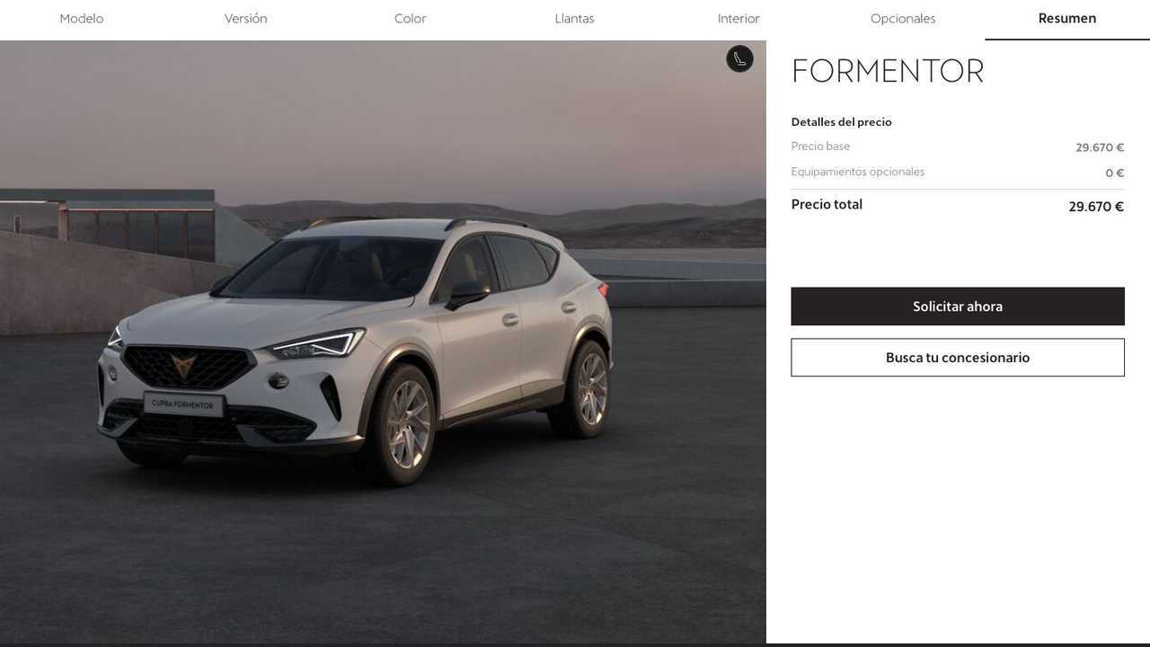 CUPRA Formentor más barato de la gama