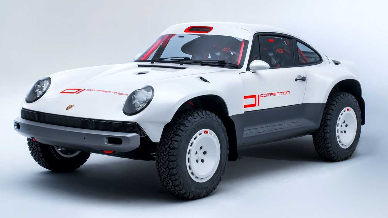 Chanteur All-Terrain Étude Compétition Porsche 911 Safari avant trois quarts Studio