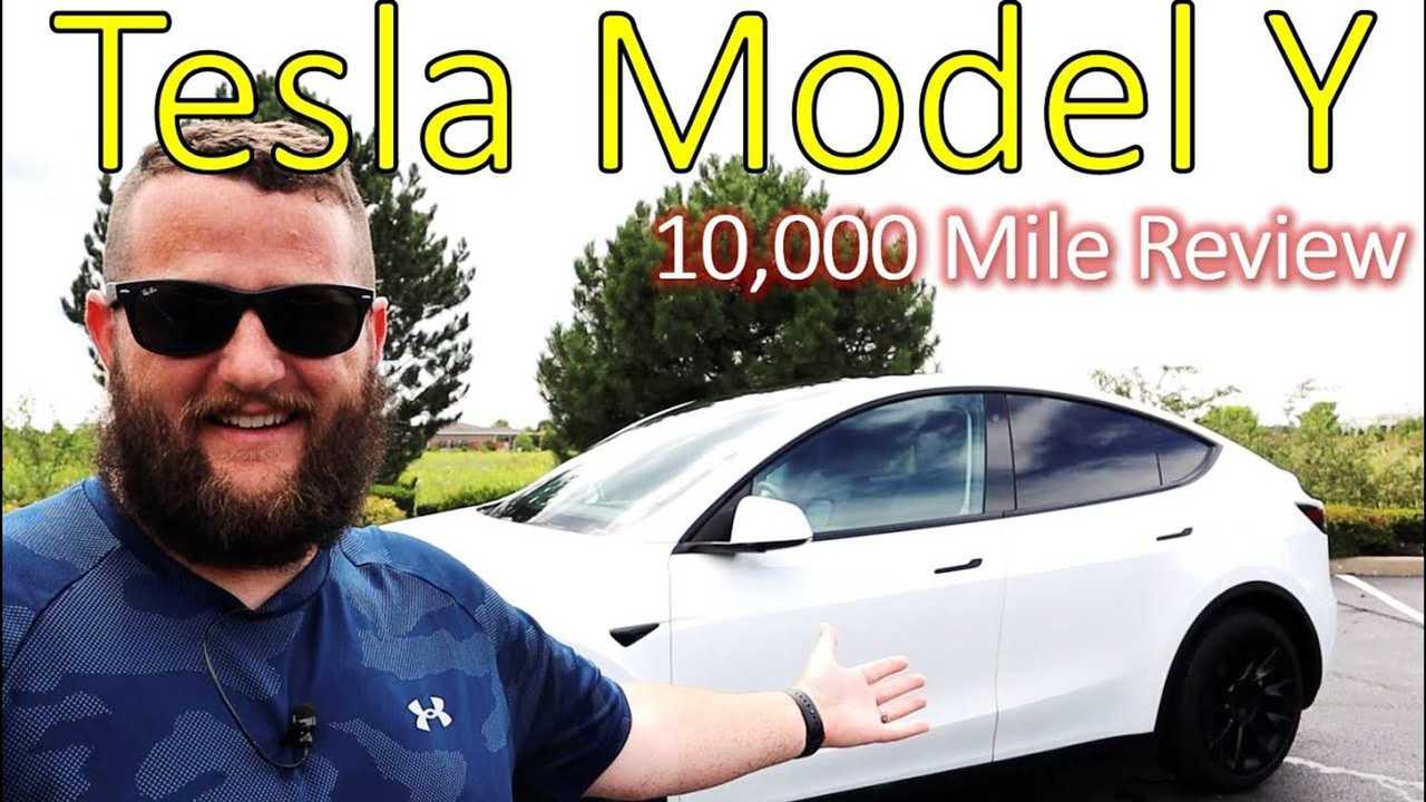 tesla model y review 10,000 miles