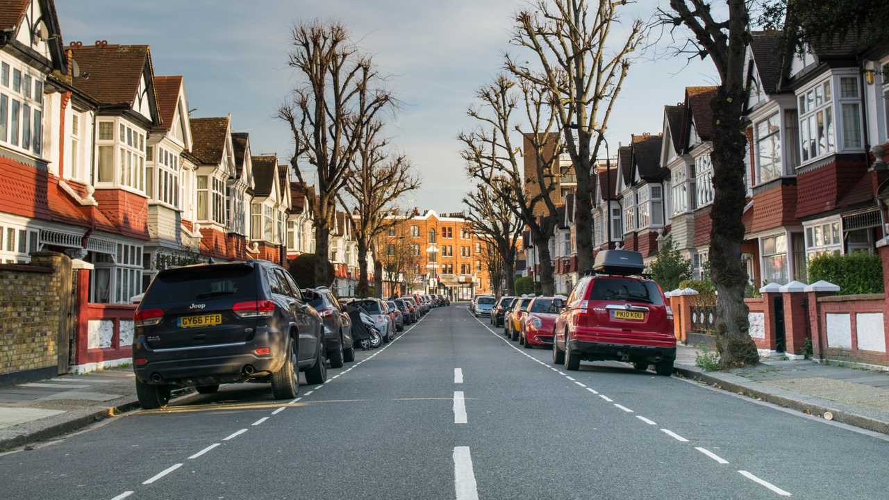 Residential on-street parking in Fulham south west London