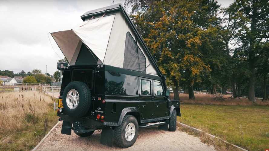 Land Rover Defender tabanlı kampçı, istediğiniz her şeyi yapabilecek