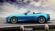 Ferrari Roma cabrio render