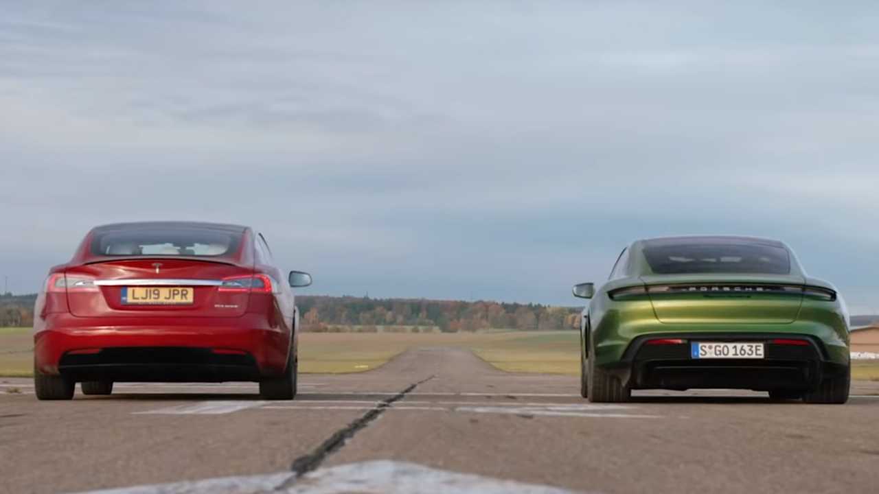 Porsche vs Tesla, la prova