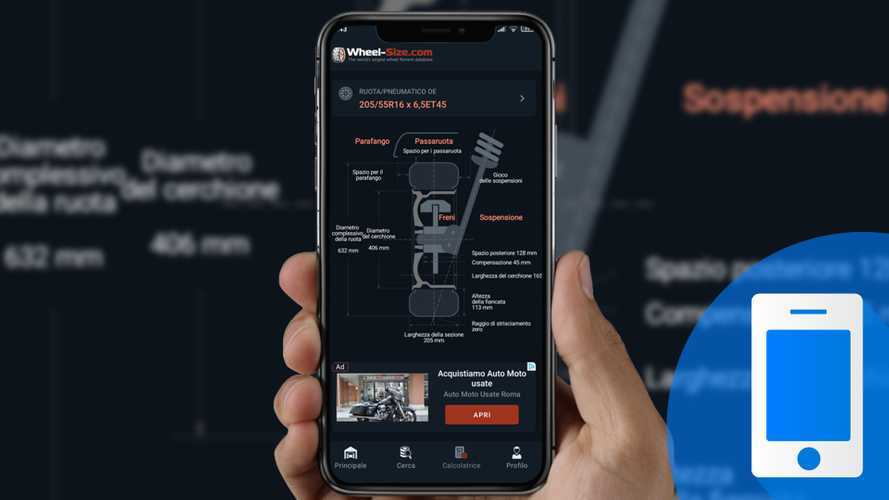Cambio gomme con un'app: ecco come funziona Wheel Size