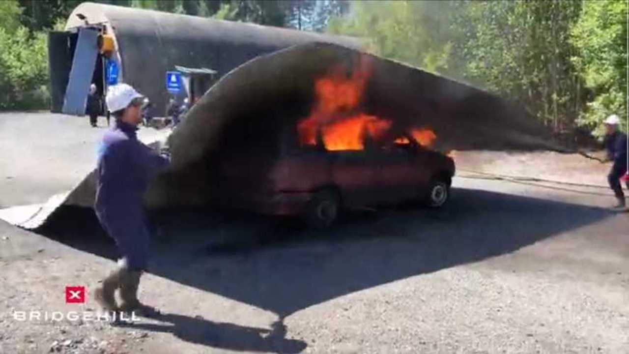 Araç Yangını Söndürme Örtüsü