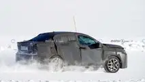 Un misterioso prototipo Fiat berlina sulla neve