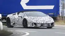 Lamborghini Huracan Spyder facelift spy