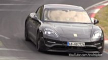 Porsche Taycan, spy photo Nurburgring