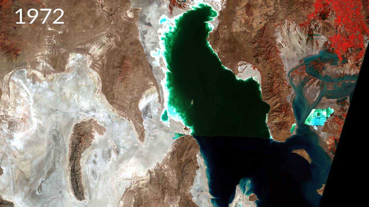 Bonneville Salt Flats Satellite 1972