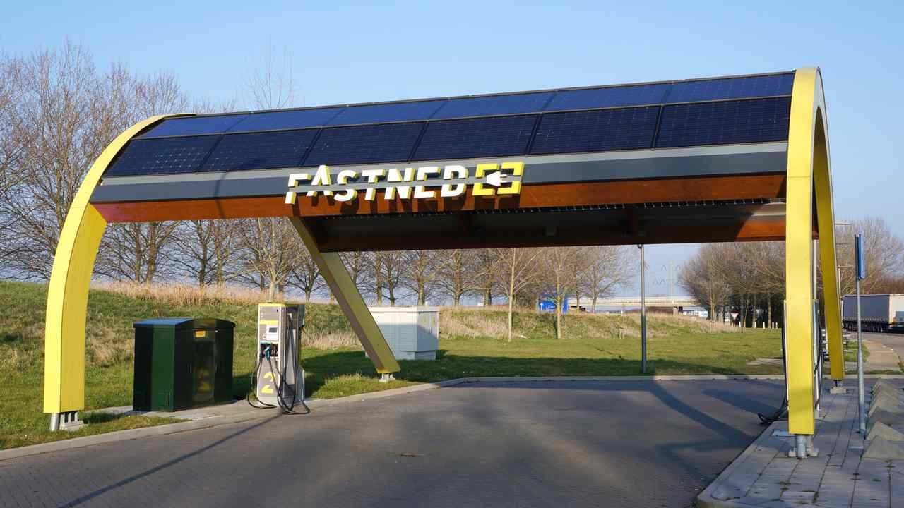 Fastned charging station for electric cars in the Netherlands