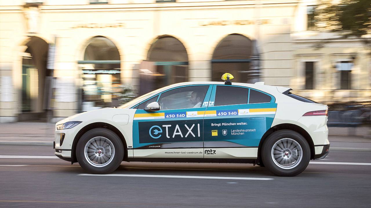 Jaguar I-Pace Taxiflotte in München