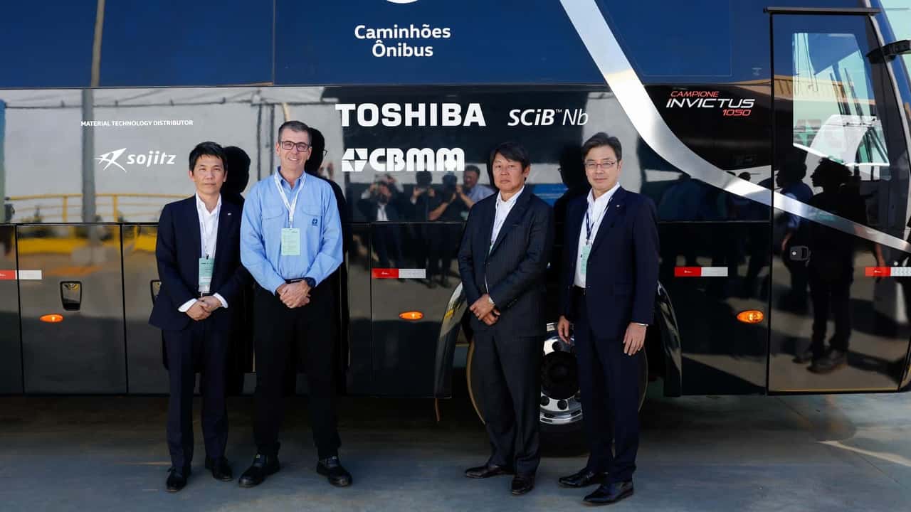 Toshiba, Sojitz and CBMM developed an extremely fast-charging electric bus with NTO anodes