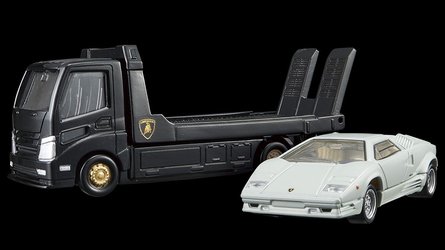 Serie Tomica Transporter con Lamborghini, Nissan y Acura