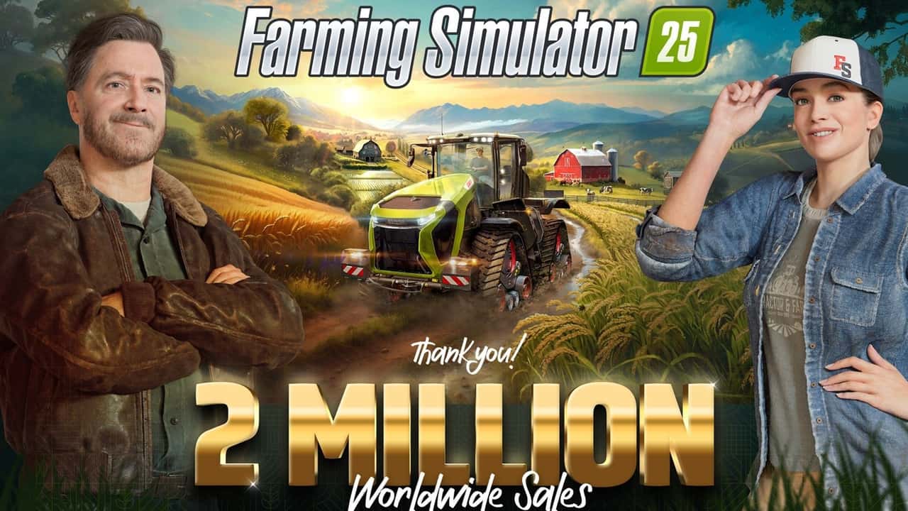 Farming Simulator 25: Record di 2 Milioni di Copie Vendute in Una Settimana