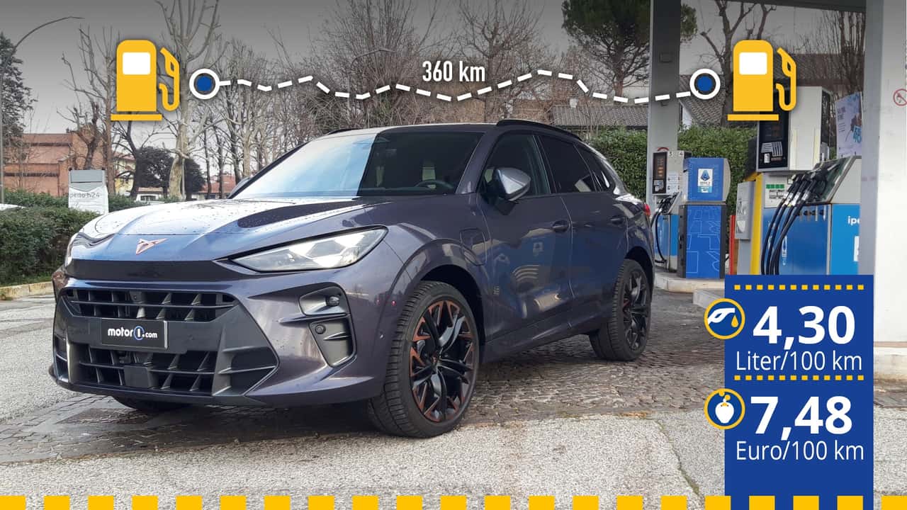 Der getestete Cupra Terramar an der Tankstelle