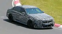 BMW M5 2024, le nuove foto spia al Nurburgring