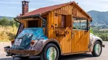 VW Beetle Log Cabin