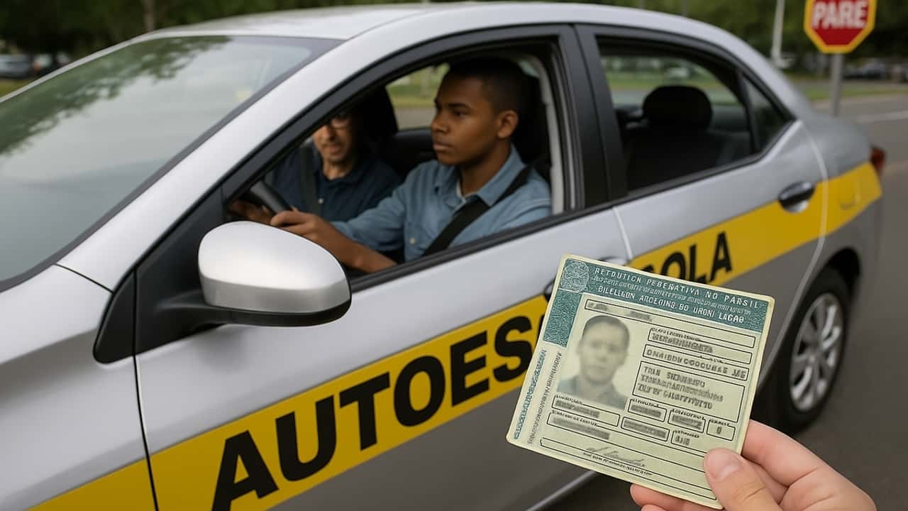 Imagem de carro de auto escola 