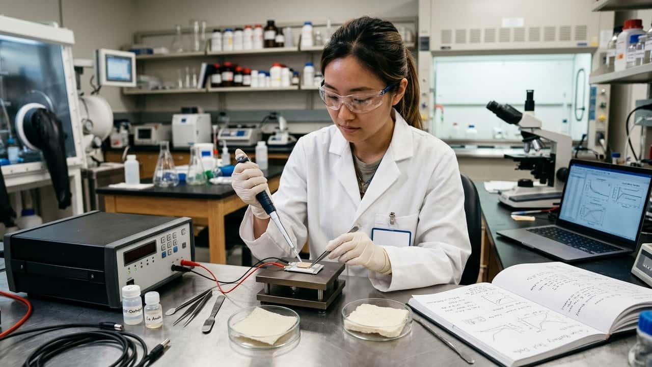 Un nuovo elettrolita fa volare le batterie al calcio
