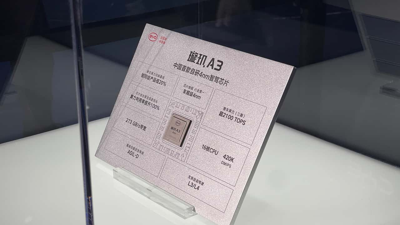 Xuanji A3, il chip a 4nm di BYD che vuole azzerare i morti sulle strade