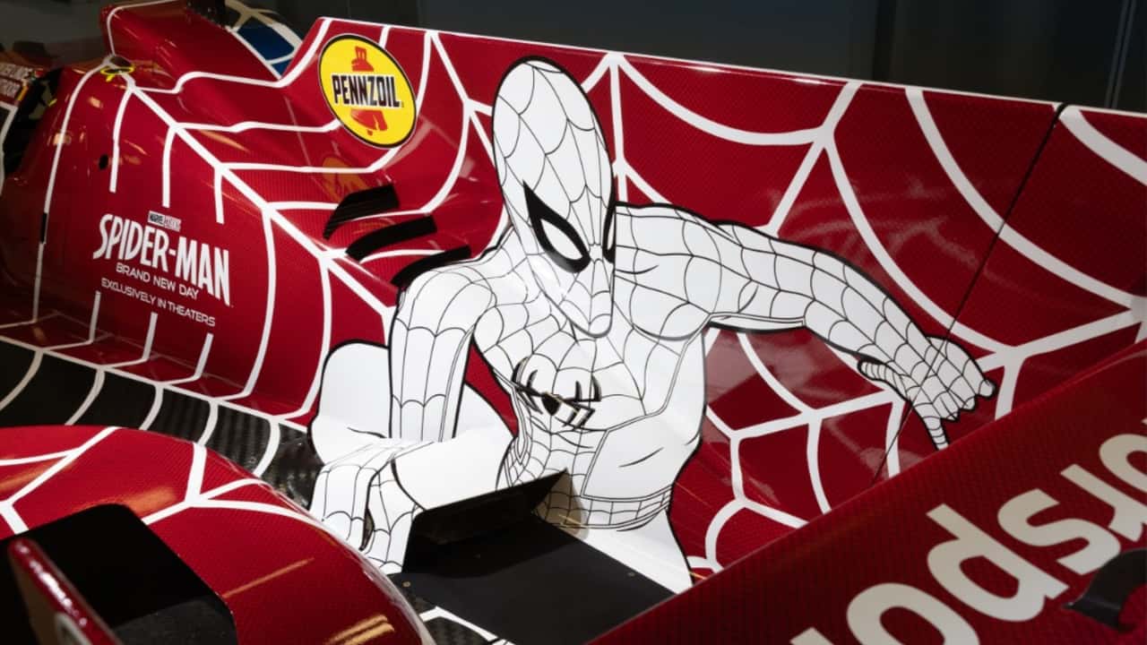 BMW Spider-Man IMSA Race Car