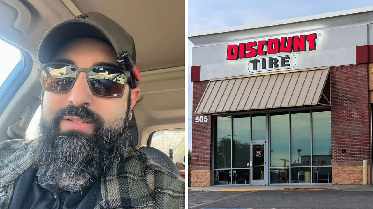 Man goes to Discount Tire with a wheel leaking