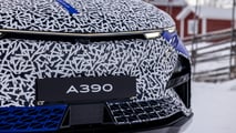 Alpine A390 bei Wintertests am Polarkreis