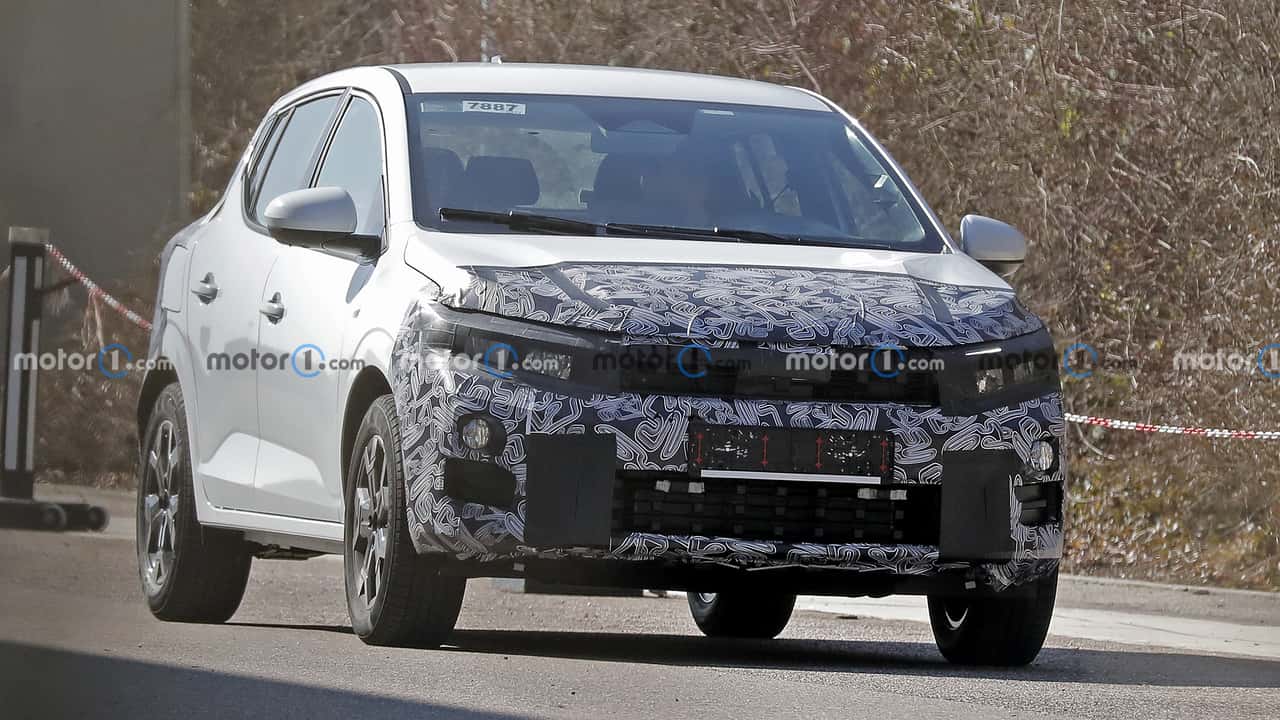 Dacia Sandero Facelift (2026) als Erlkönig