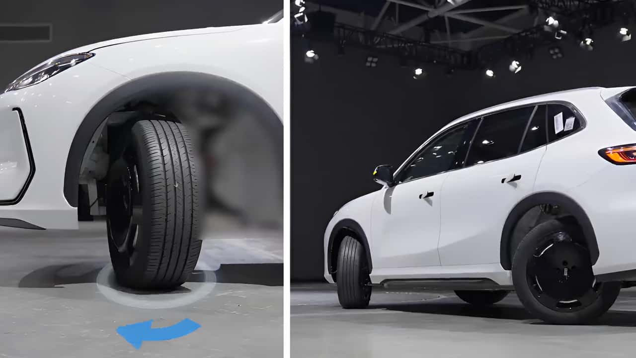 geely roda gira 90 graus