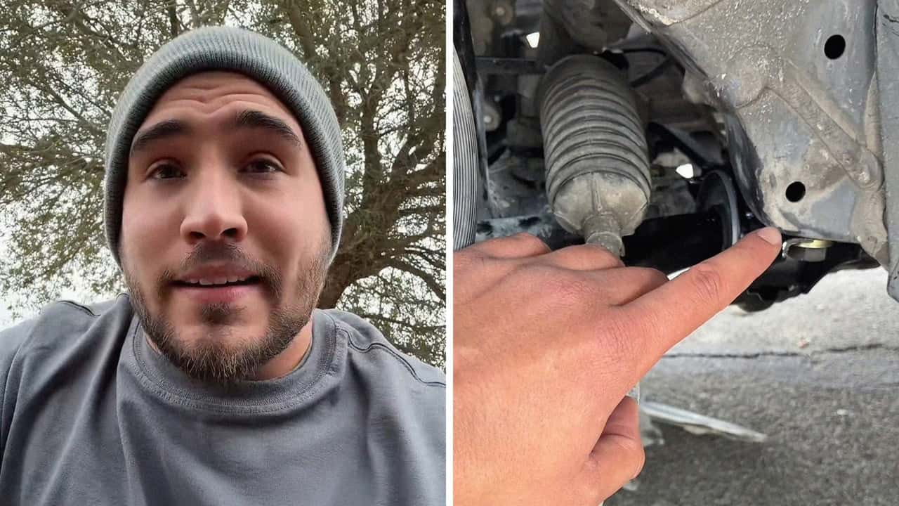 Mechanic ghosts Dad after his daughter hits a curb