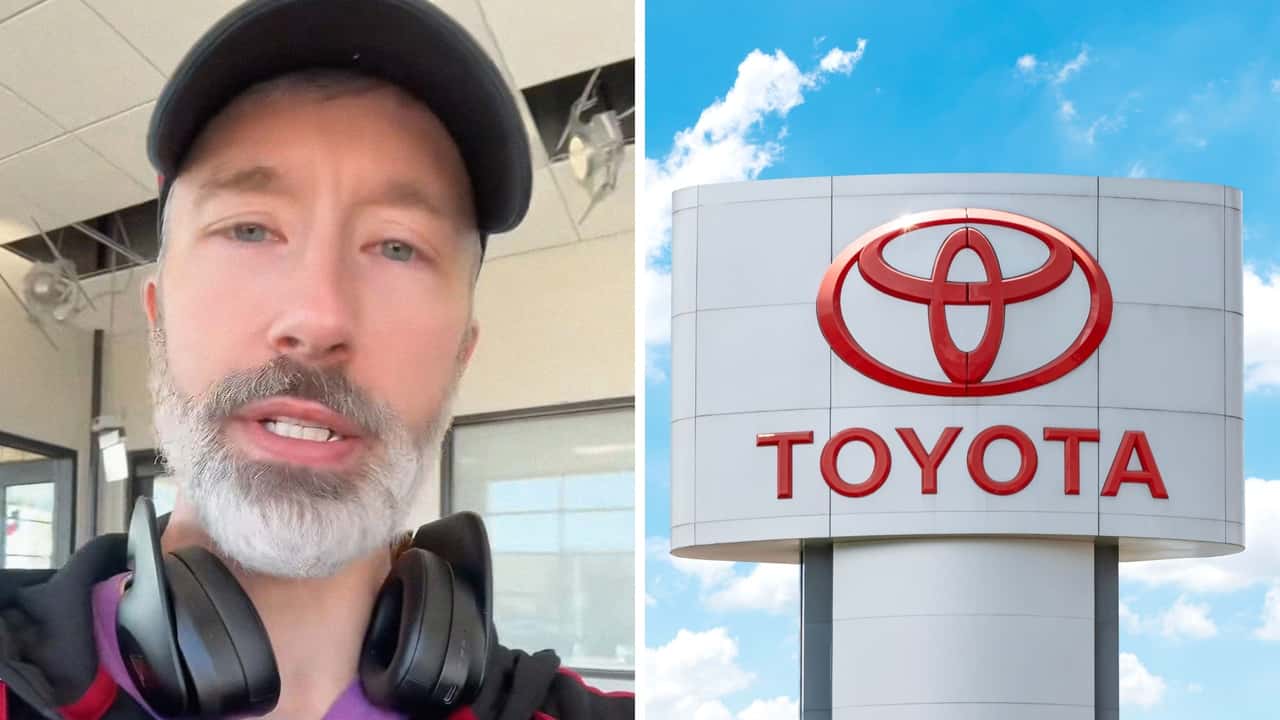 Texas man comes into Toyota dealership
