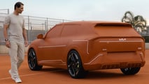 Kia EV4 GT clay tribute to Rafael Nadal