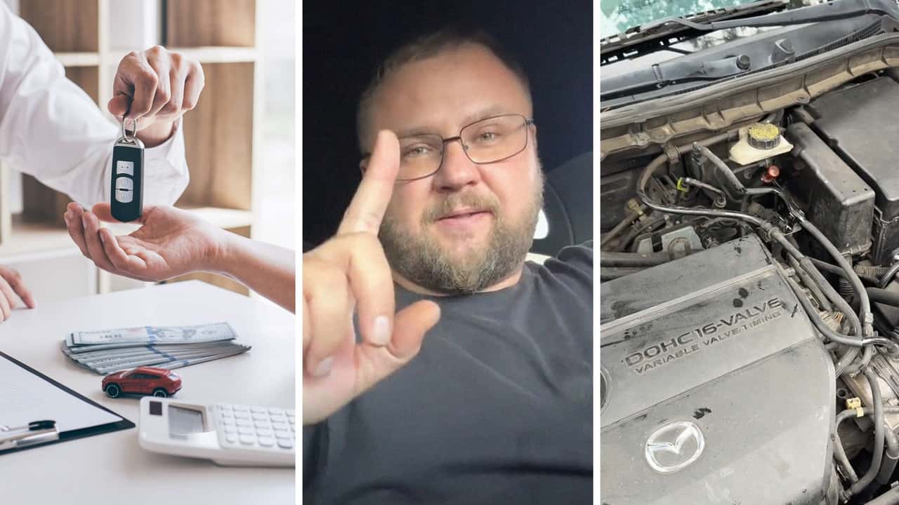 Man buys a new car. Then he realizes it doesn’t have a dipstick