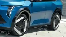 Kia EV3, the render of Motor1.com