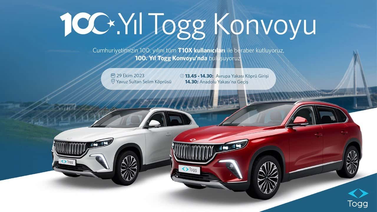 Togg 100. Yıl Konvoyu