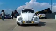 Volkswagen Beetle electric conversion head on