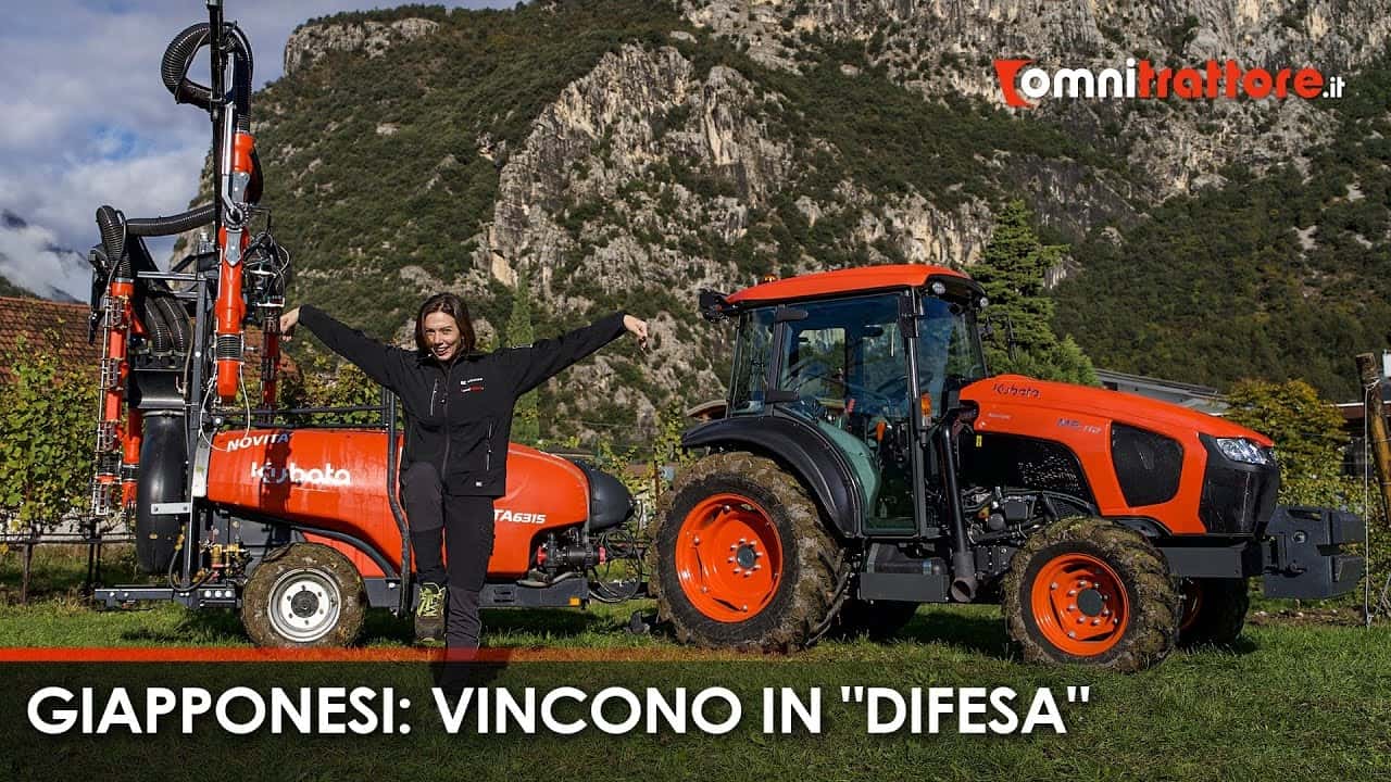 Trattore Kubota M5112 e atomizzatore XTA6315: la prova di Giulia 