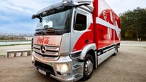 Un Mercedes eActros 300 per il roadshow Coca Cola 2023