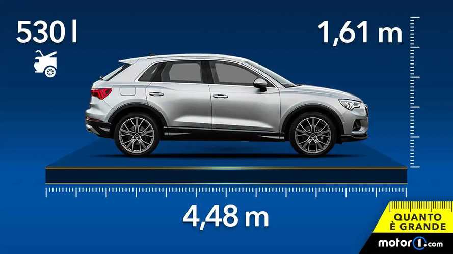 Audi Q3, dimensioni e bagagliaio del compatto dei Quattro Anelli