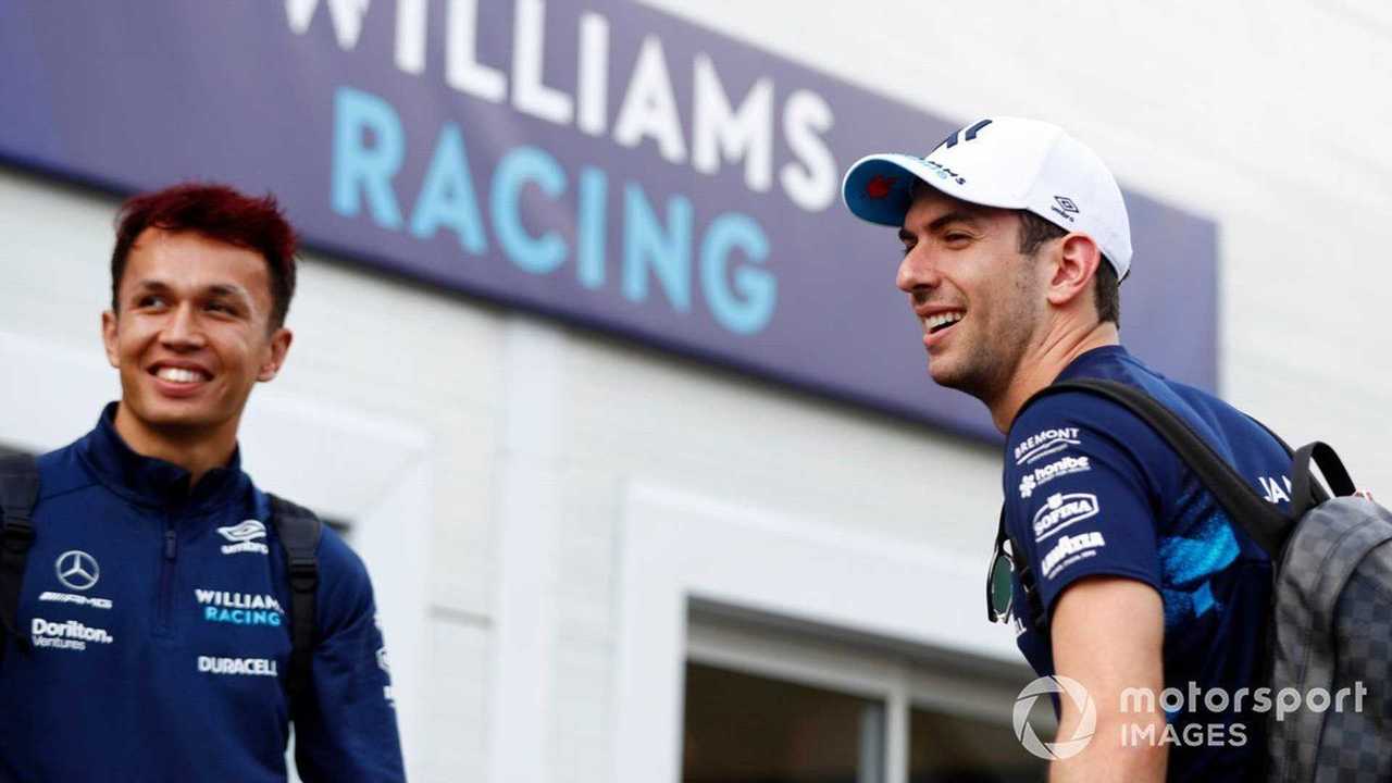 Alex Albon and Nicholas Latifi at Azerbaijan GP 2022