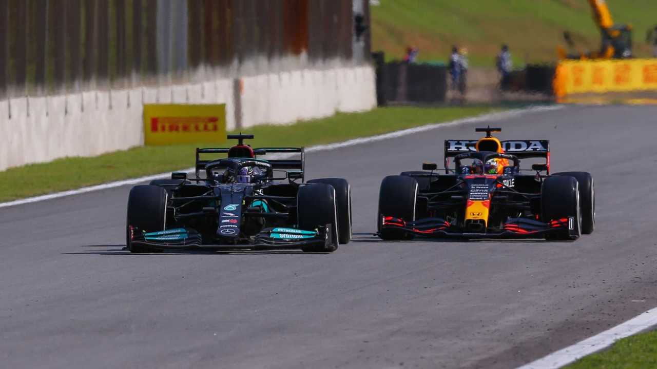 Lewis Hamilton, Mercedes W12, Max Verstappen, Red Bull Racing RB16B