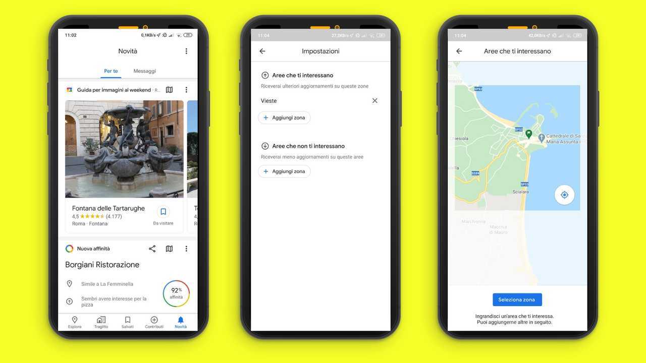 Pianificare un viaggio con Google Maps