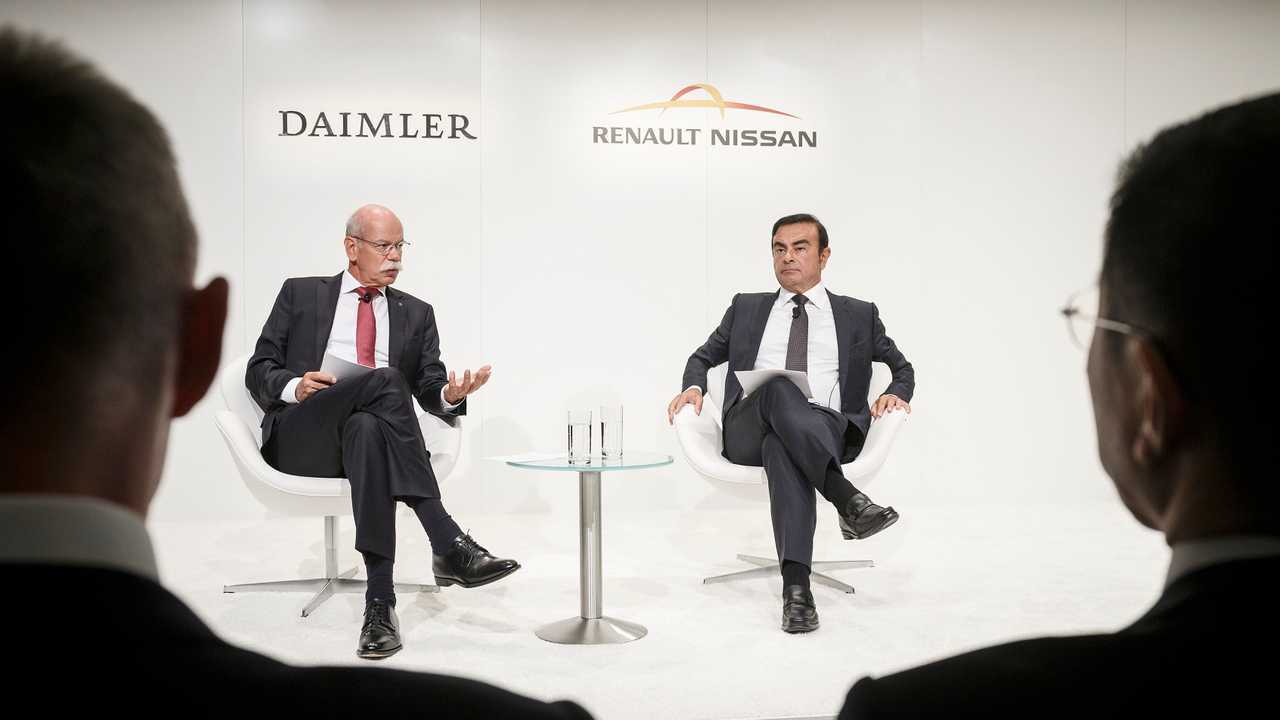 Daimler's Dieter Zetsche and Renault-Nissan's Carlos Ghosn Talk The Deal From Frankfurt On Wednesday