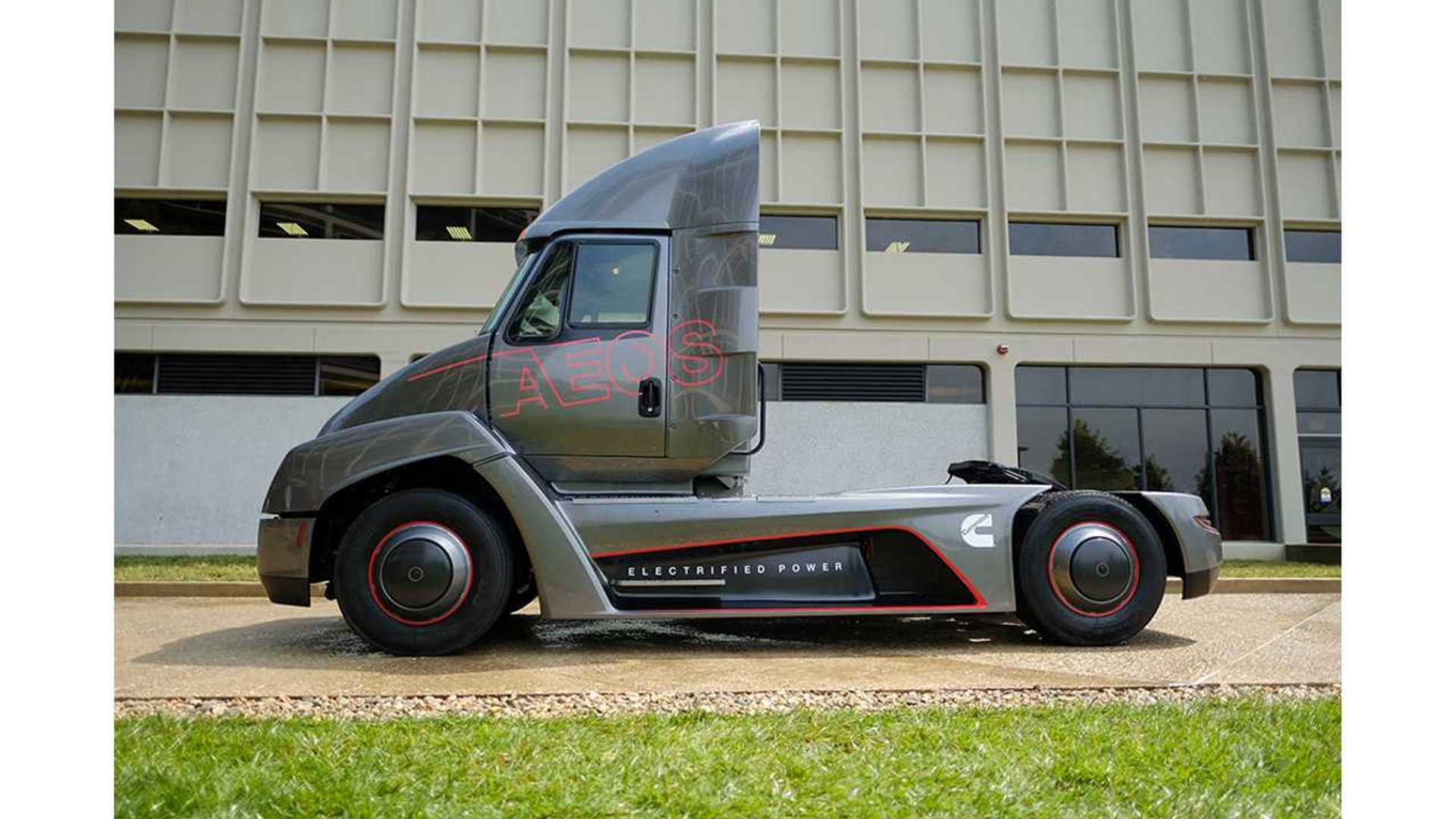 Besting Tesla's Reveal By Just Days, Cummins Unveils AEOS Electric Semi