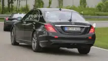 Mercedes S Class facelift spy photo