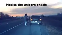 Hit By A Car And A Bottle: The Weirdest Hit And Run Ever Recorded By TeslaCam