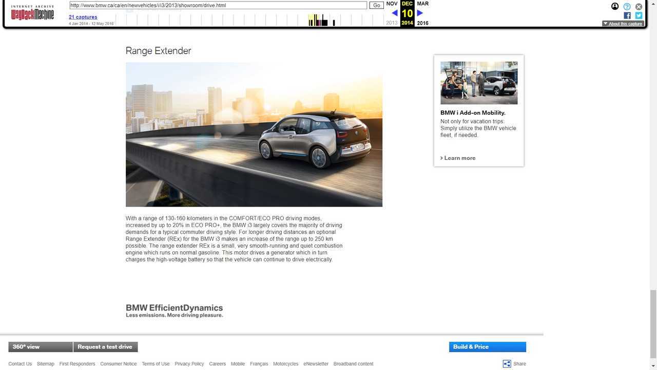 Why Has BMW Changed Its i3 Canadian Website After This Client Complained About Range?