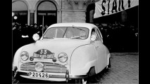Frühe Sportqualitäten: Bereits 1951 trat Saab mit dem 92 bei der Rallye Monte-Carlo an