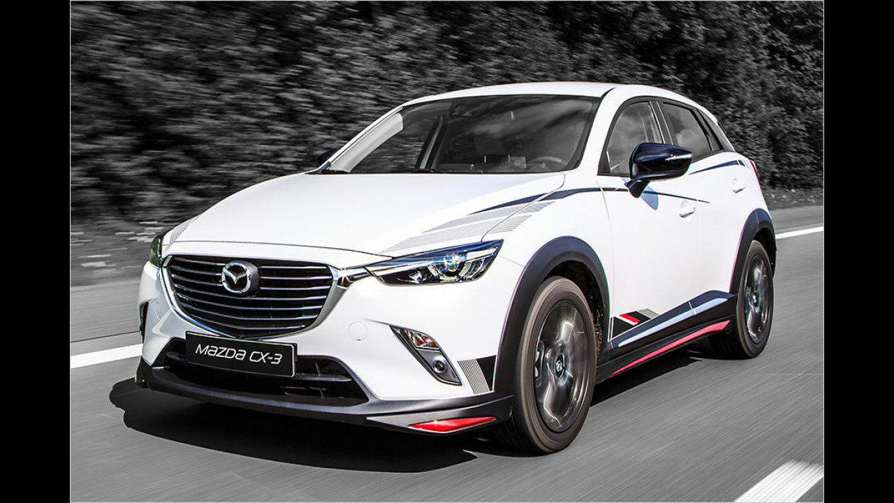 Mazda Cx 3 Schick In Schwarz Rot
