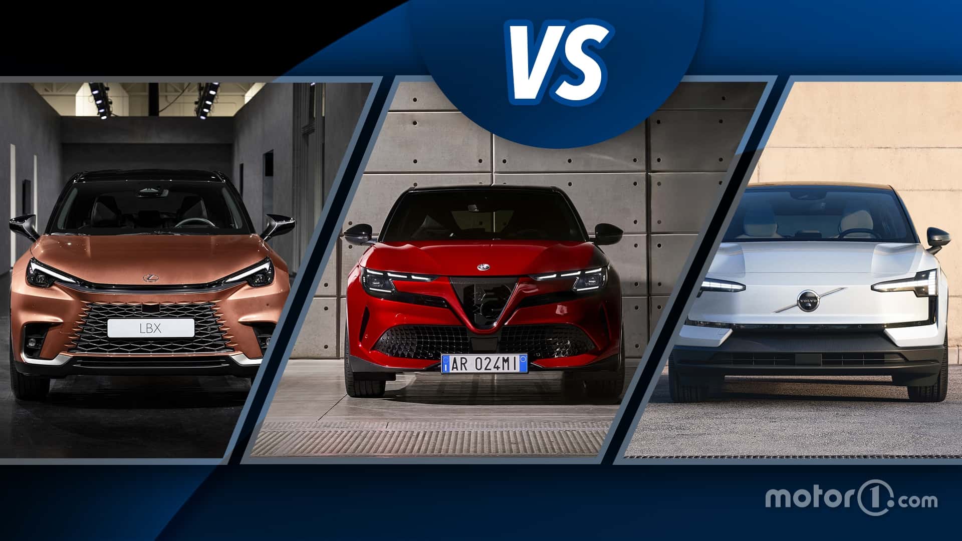 Alfa Romeo Junior: comparativa frente a Lexus LBX y Volvo EX30